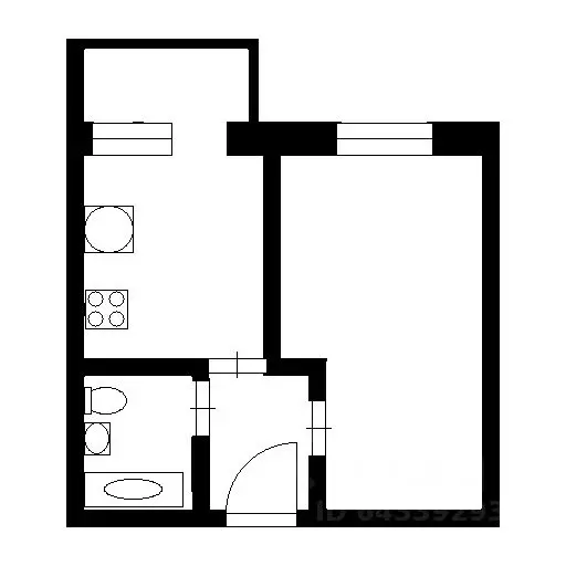 1-к кв. Санкт-Петербург Пулковское ш., 42к9 (31.0 м) - Фото 1