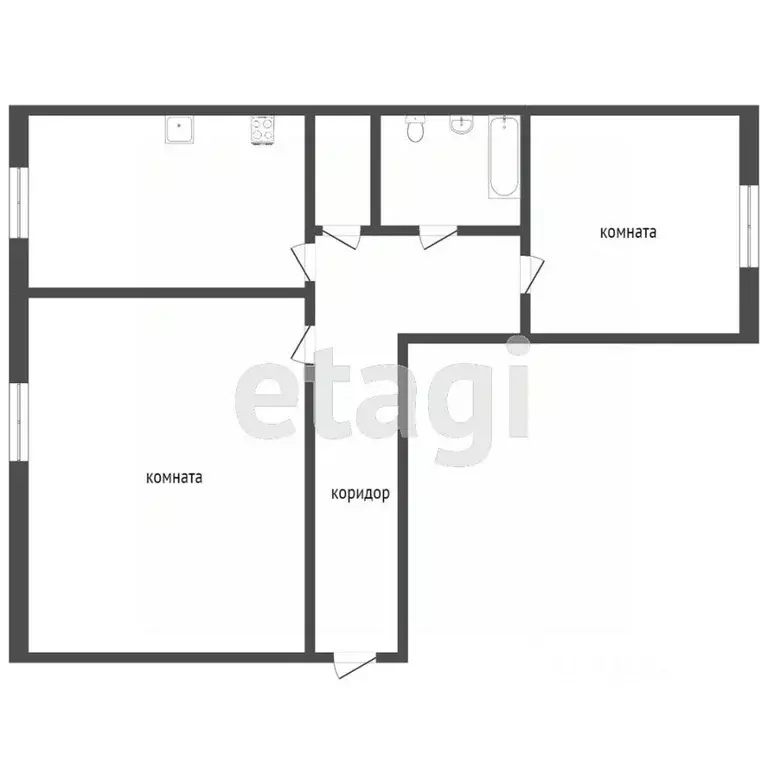 2-к кв. Свердловская область, Нижний Тагил ул. Попова, 34 (52.0 м) - Фото 1