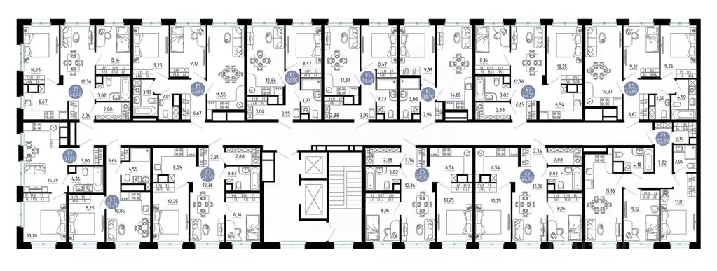 2-к кв. Рязанская область, Рязань 9-10-й кв-л,  (46.35 м) - Фото 2