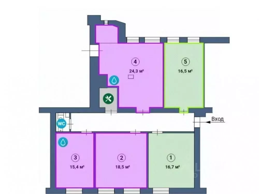 Офис в Москва Тверская ул., 12С7 (17 м) - Фото 2