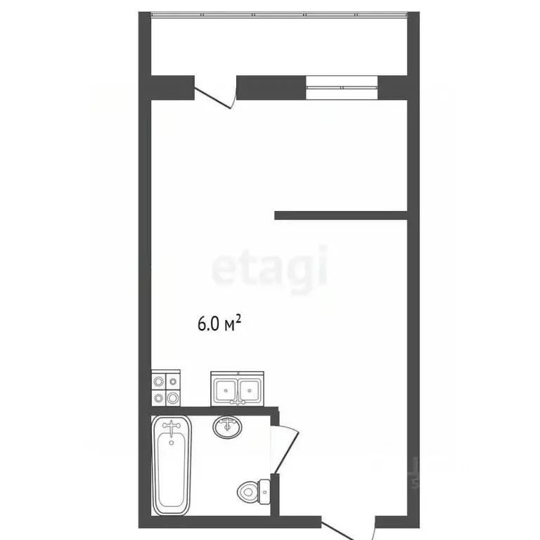 Студия Ростовская область, Ростов-на-Дону просп. Ленина, 46/2 (31.0 м) - Фото 2