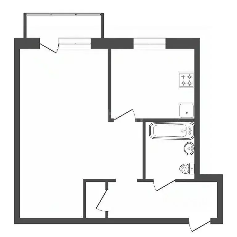 1-к кв. Красноярский край, Красноярск ул. Кирова, 10 (31.6 м) - Фото 1