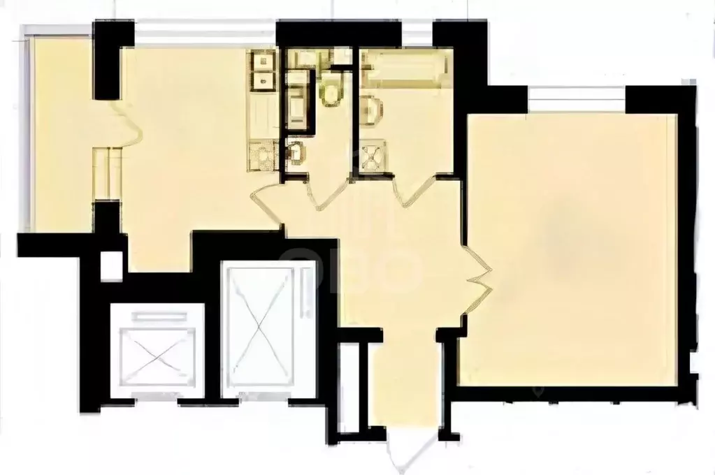 1-к кв. Санкт-Петербург Петергофское ш., 45 (45.0 м) - Фото 1