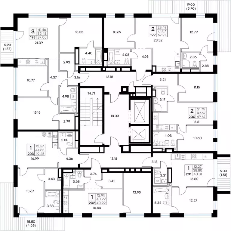 1-к кв. Татарстан, Казань Глоракс Премиум Экосити жилой комплекс ... - Фото 2