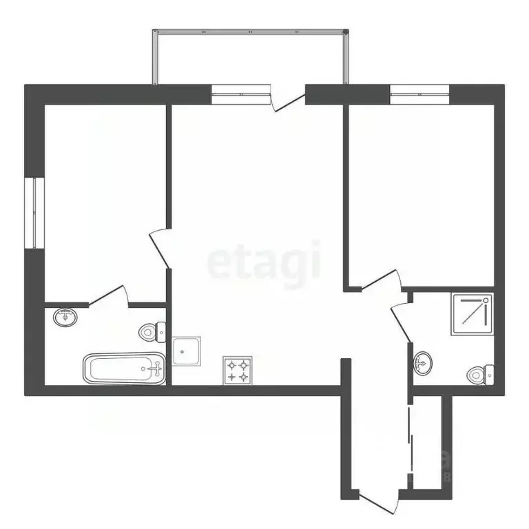 3-к кв. Красноярский край, Красноярск ул. Мужества, 10Б (54.0 м) - Фото 1