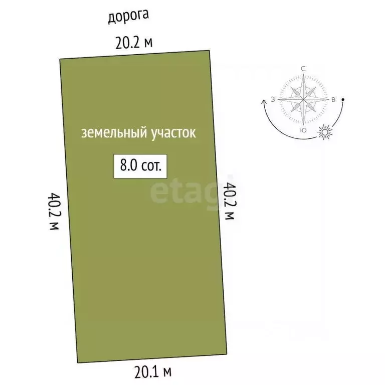 Участок в Тюменская область, Нижнетавдинский район, Березка СНТ  (7.99 ... - Фото 1