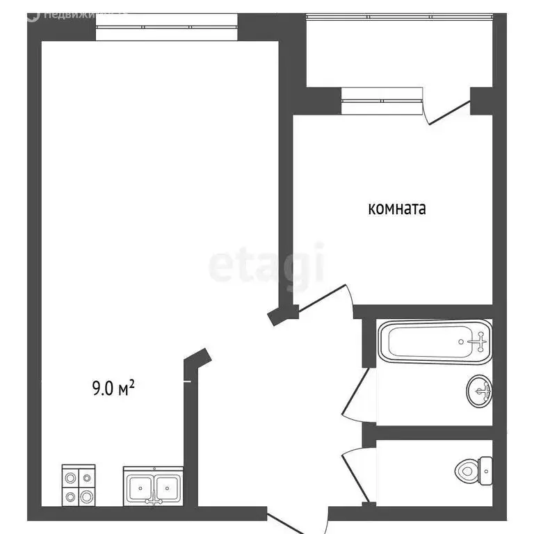 2-комнатная квартира: Новоалтайск, Деповская улица, 56 (48 м) - Фото 1