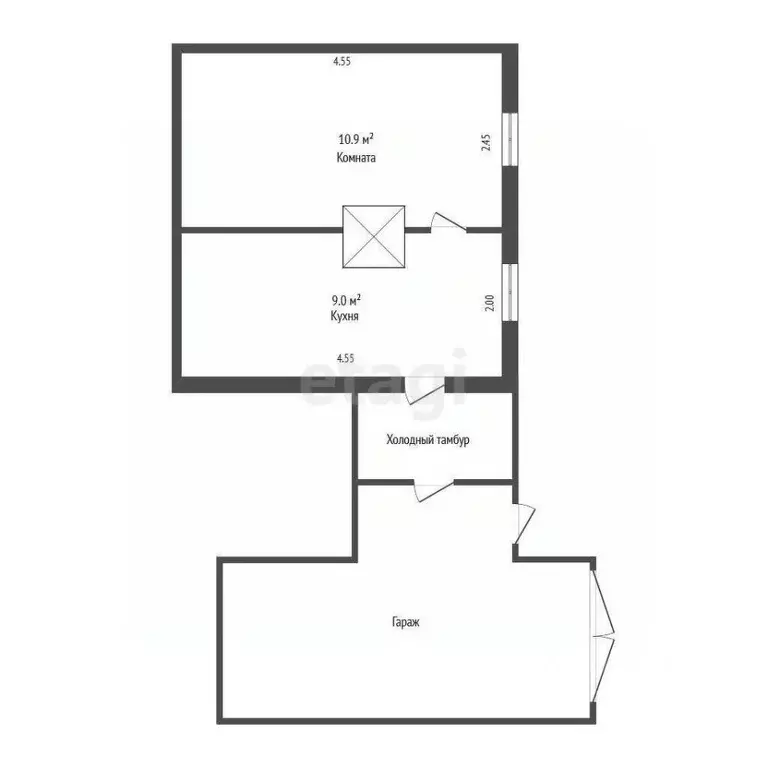 1-к кв. Тюменская область, Тюмень ул. Декабристов, 118 (19.6 м) - Фото 1