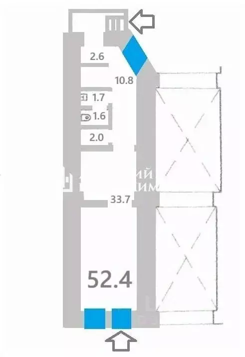 Торговая площадь в Санкт-Петербург Херсонская ул., 23 (52 м) - Фото 2