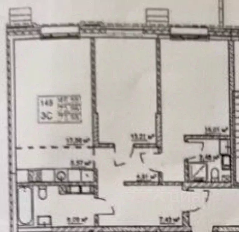 3-к кв. Оренбургская область, Оренбург ул. Яицкая, 11 (73.9 м) - Фото 2