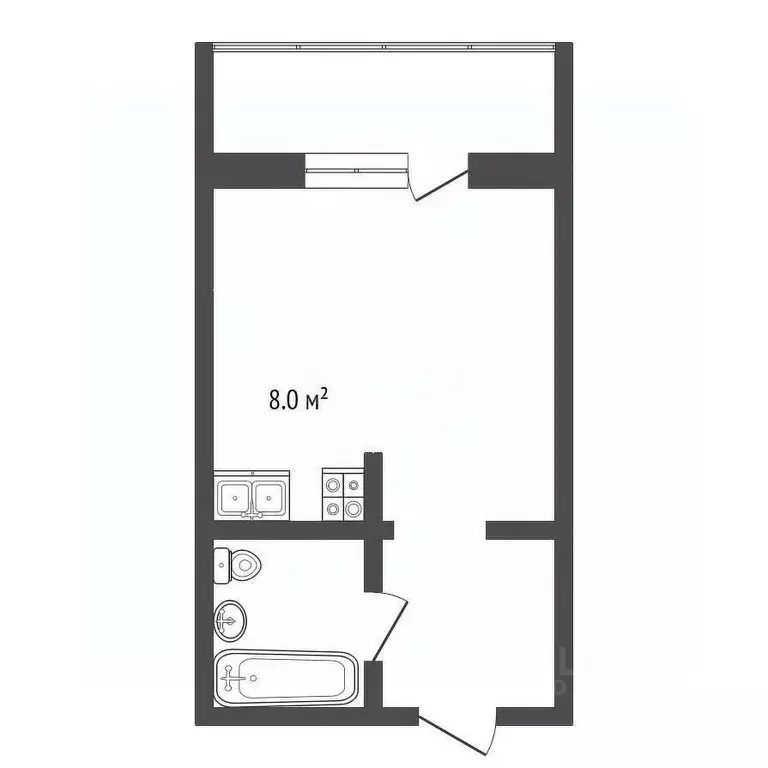 Студия Ростовская область, Ростов-на-Дону, Нахичевань ул. 26-я Линия, ... - Фото 2