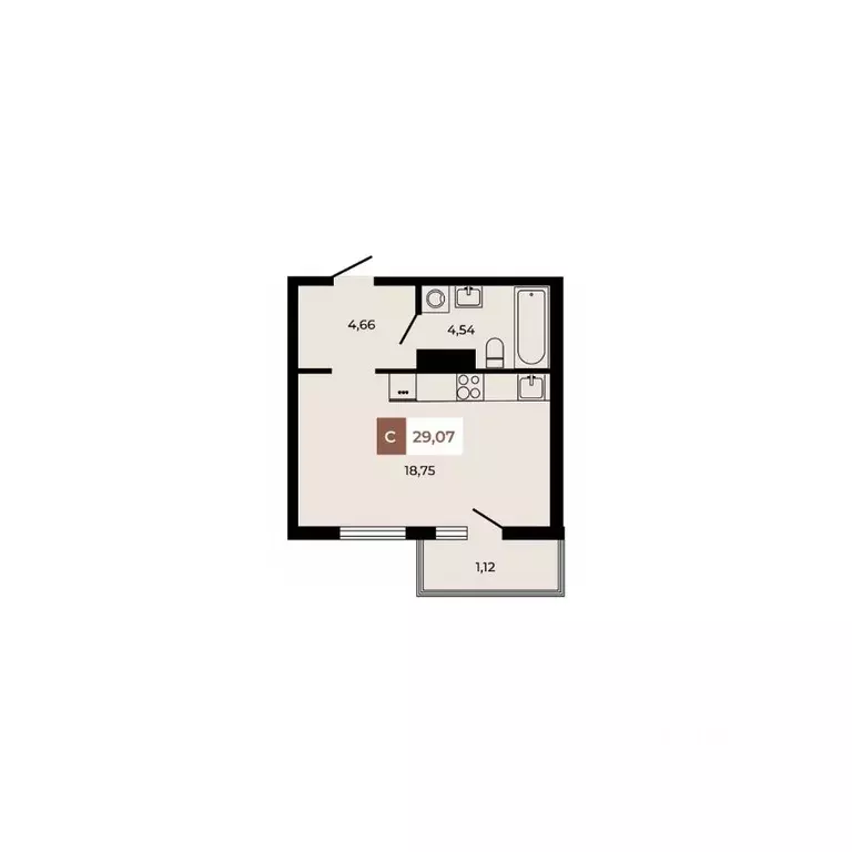 Студия Ростовская область, Аксайский район, Щепкинское с/пос, пос. ... - Фото 1