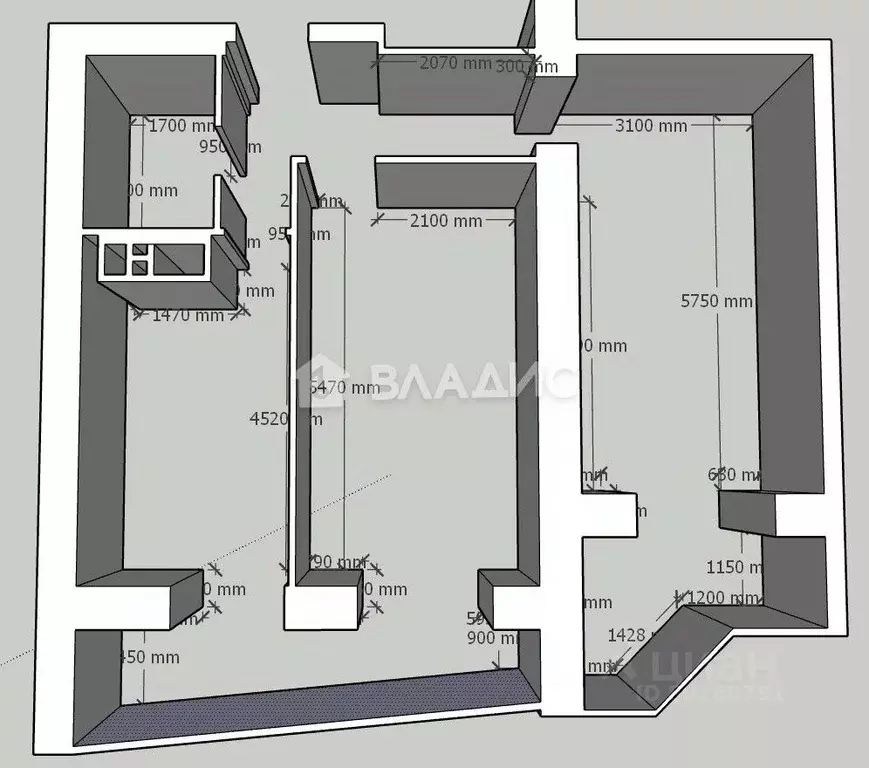 2-к кв. приморский край, уссурийск ул. сергея ушакова, 6б (74.0 м) - Фото 0