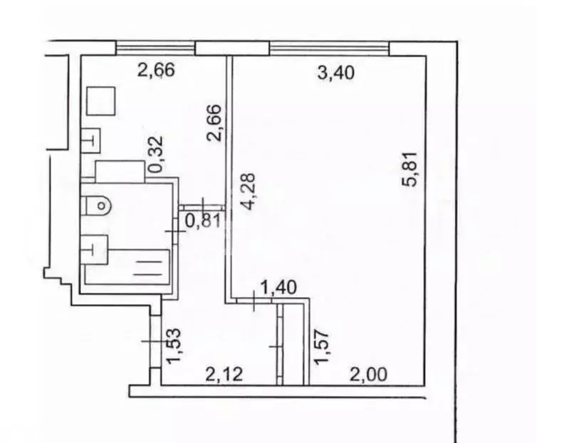 1-к кв. Карелия, Петрозаводск ул. Антонова, 9 (30.4 м) - Фото 1