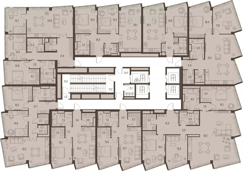 3-комнатная квартира: Москва, Летниковская улица, 11к1 (89 м) - Фото 1