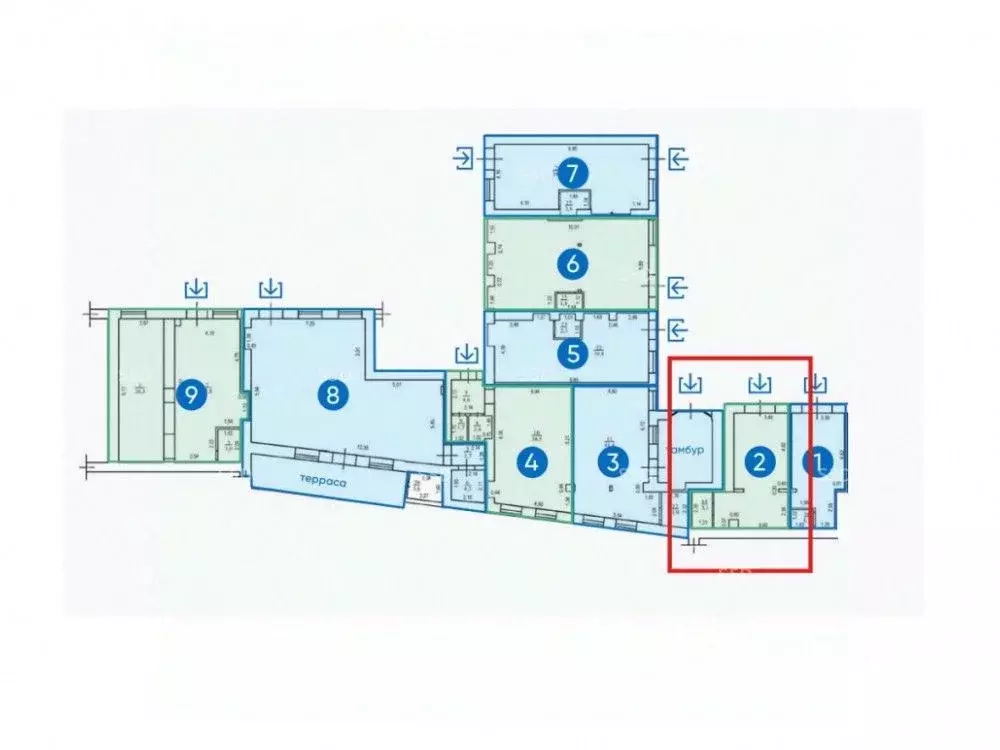 Торговая площадь в Москва Долгоруковская ул., 27С1 (31 м) - Фото 1