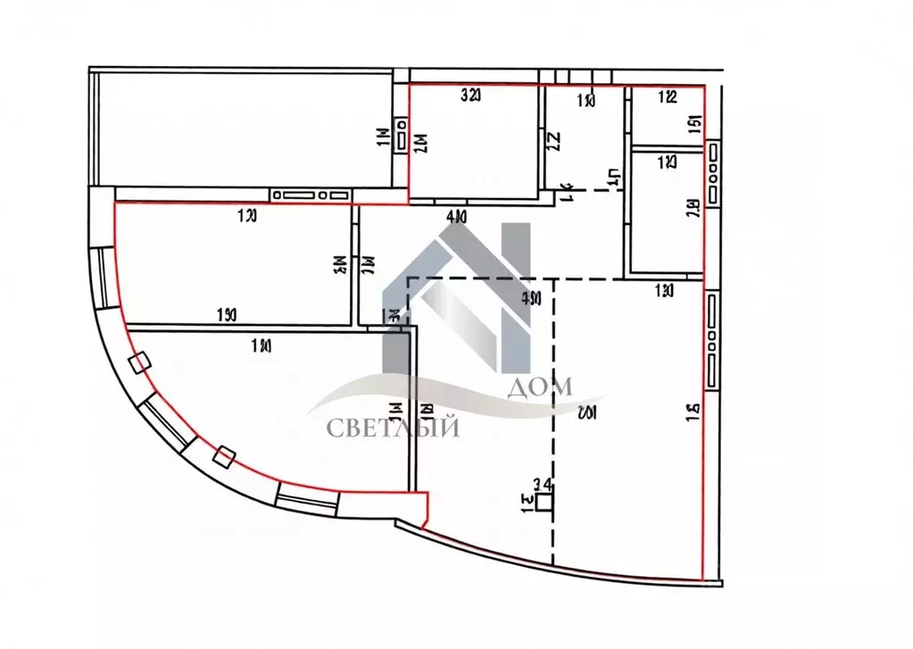 4-к кв. Алтайский край, Барнаул Партизанская ул., 76 (124.4 м) - Фото 2