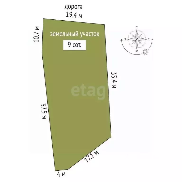 Участок, 9 сот., 0 - Фото 1