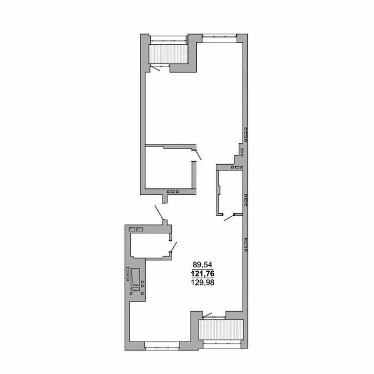 3-комнатная квартира: Новосибирск, улица Сеченова, 13 (129.98 м) - Фото 0