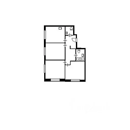 3-к кв. Москва ул. Поляны, 5Ак1 (80.0 м) - Фото 2