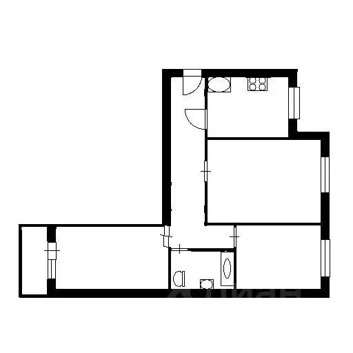 3-к кв. Башкортостан, Уфа ул. Степана Кувыкина, 23 (63.0 м) - Фото 1
