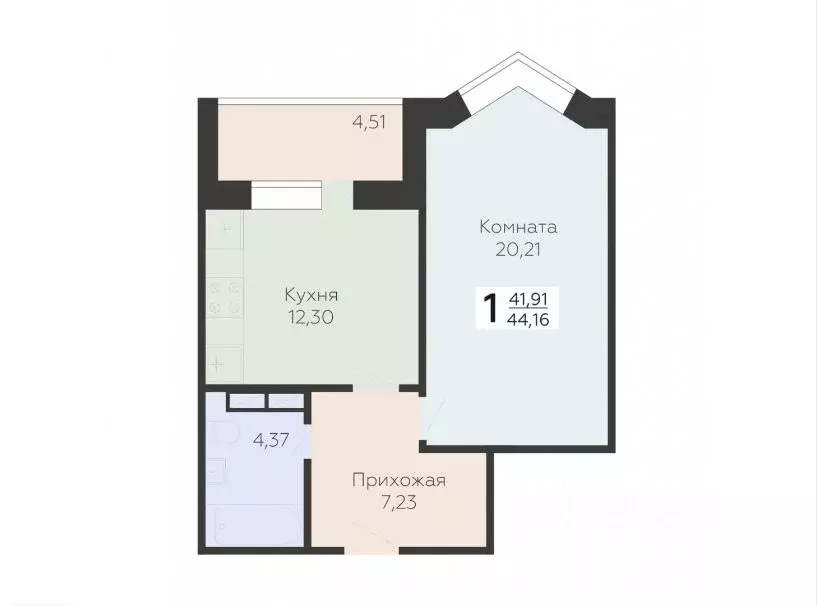 1-к кв. Орловская область, Орел ул. Панчука, 85 (44.2 м) - Фото 0