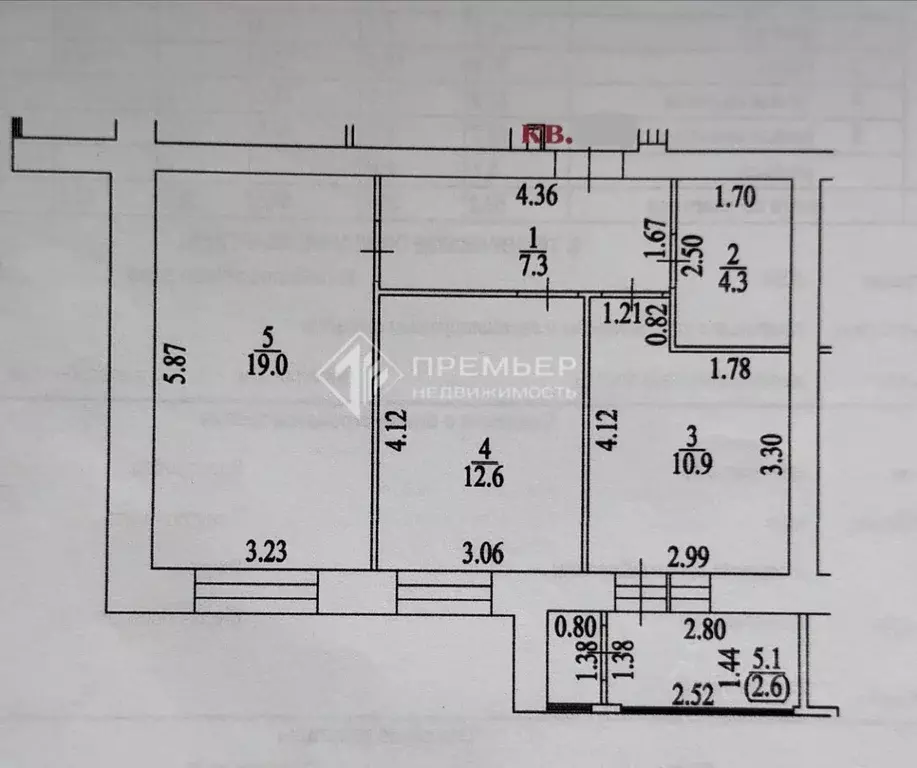 2-к кв. Кировская область, Киров ул. Дмитрия Козулева, 9 (54.1 м) - Фото 2