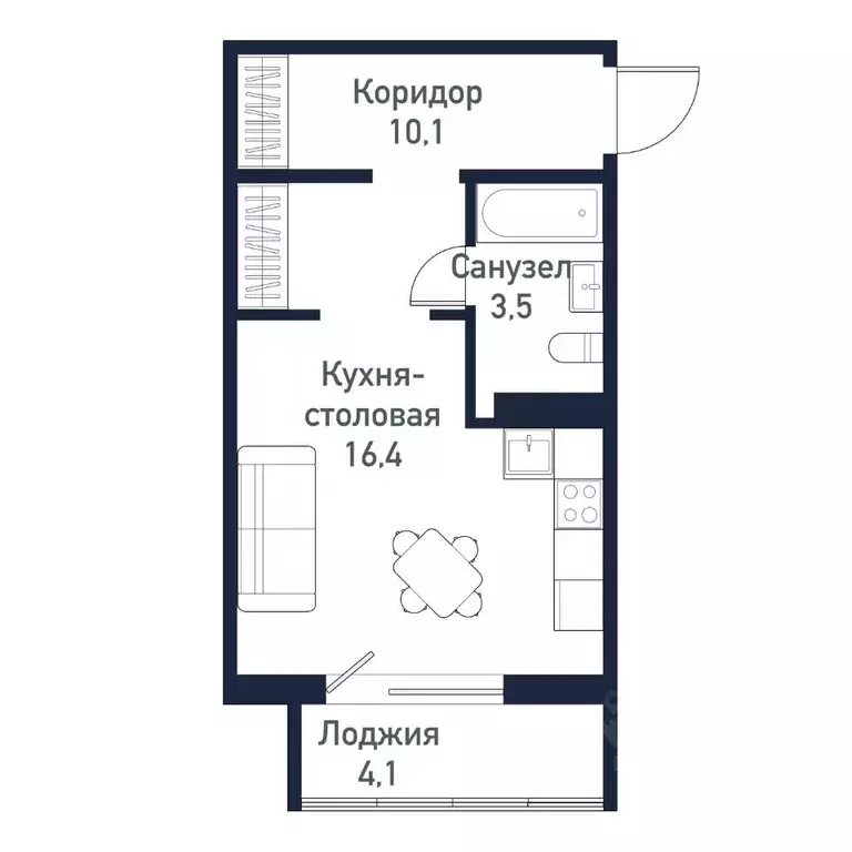 Студия Челябинская область, Челябинский городской округ, пос. Западный ... - Фото 0