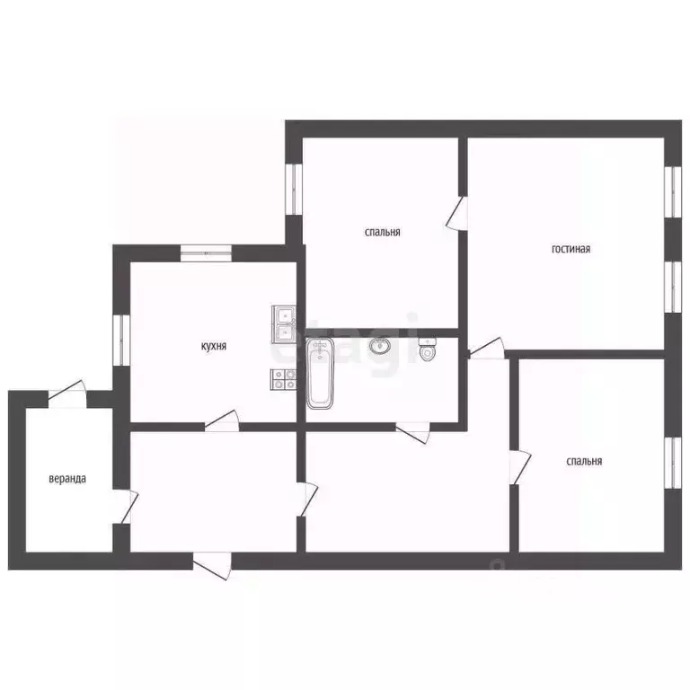 Дом в Саратовская область, Балашов Энергетическая ул., 33 (86 м) - Фото 1