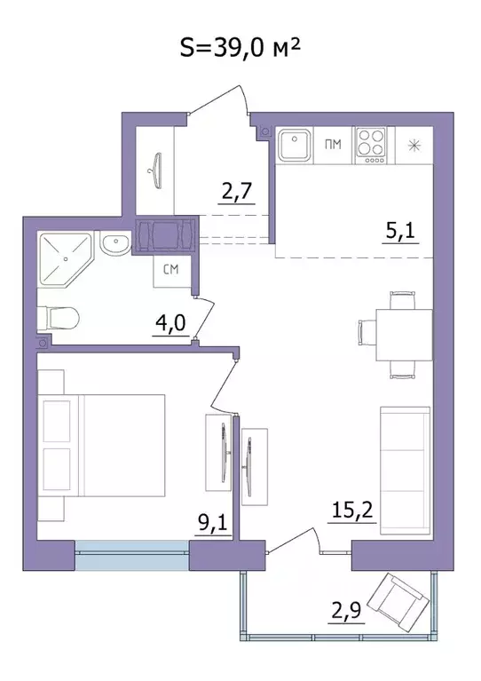 2-к кв. Карелия, Петрозаводск Перевалка-2 мкр, Компас жилой комплекс ... - Фото 1