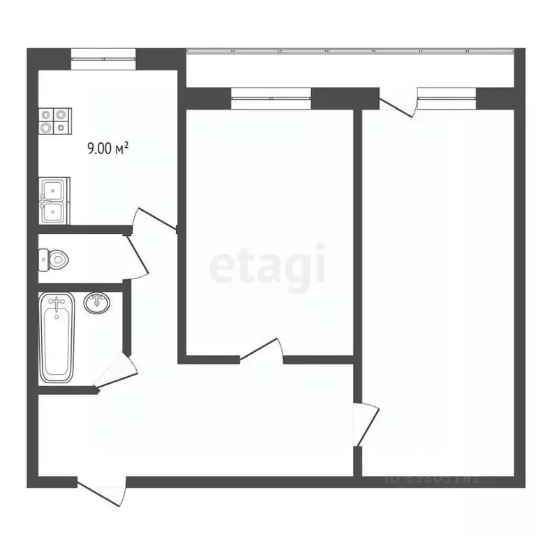 2-к кв. Ростовская область, Таганрог ул. Сызранова, 23А (57.8 м) - Фото 2