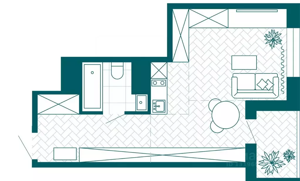 1-к кв. Хабаровский край, Хабаровск Конечный пер., 2В (36.29 м) - Фото 1