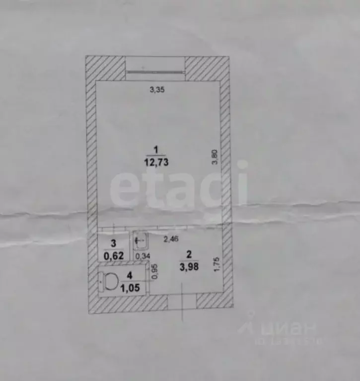 Студия Ульяновская область, Ульяновск ул. Лихачева, 2А (17.4 м) - Фото 2