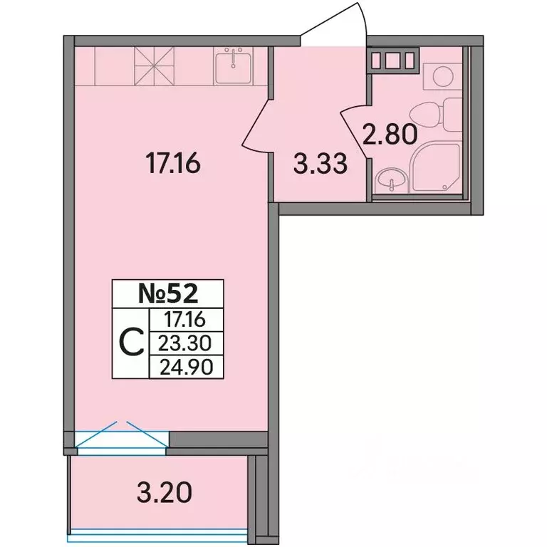 Студия Ленинградская область, Всеволожский район, Агалатовское с/пос, ... - Фото 1
