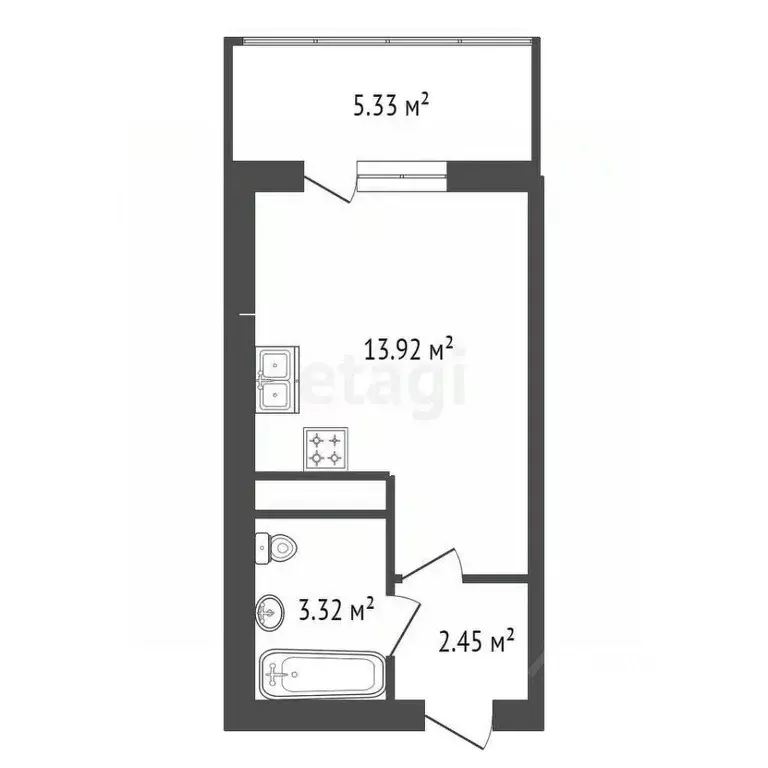 Студия Ленинградская область, Всеволожский район, Заневское городское ... - Фото 2