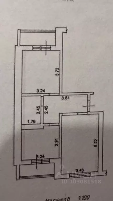 2-к кв. Калужская область, Калуга ул. Минская, 41 (56.4 м) - Фото 2