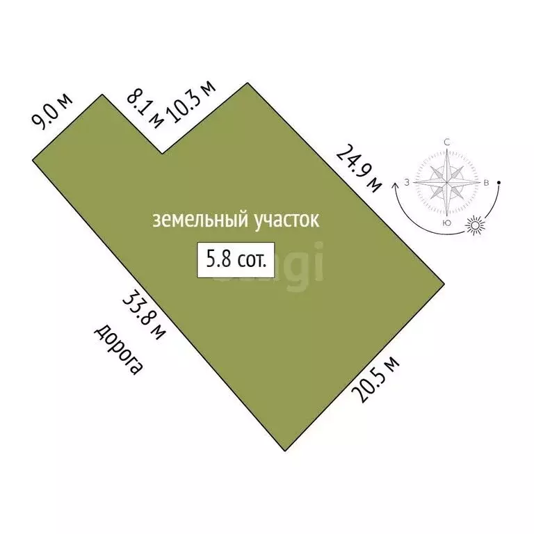 Участок в Севастополь, Астраханская улица (5.75 м) - Фото 1