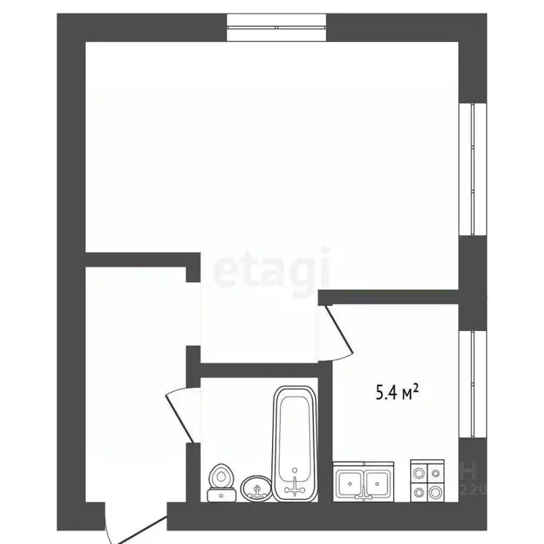 1-к кв. Свердловская область, Екатеринбург ул. Техническая, 40 (30.4 ... - Фото 2