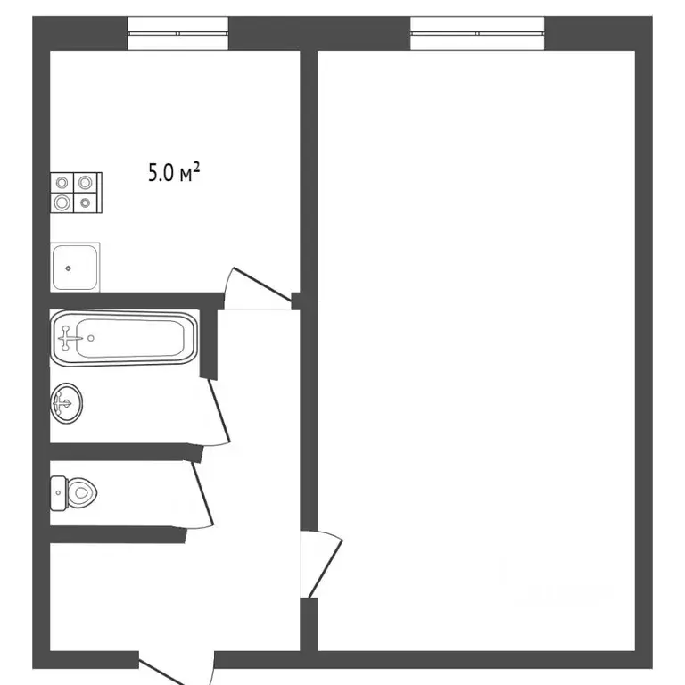 1-к кв. Ростовская область, Ростов-на-Дону Северный мкр, ул. ... - Фото 2