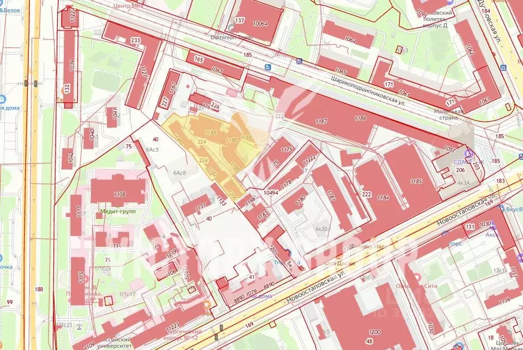 Участок в Москва Шарикоподшипниковская ул., 4К1 (1.48 сот.) - Фото 1