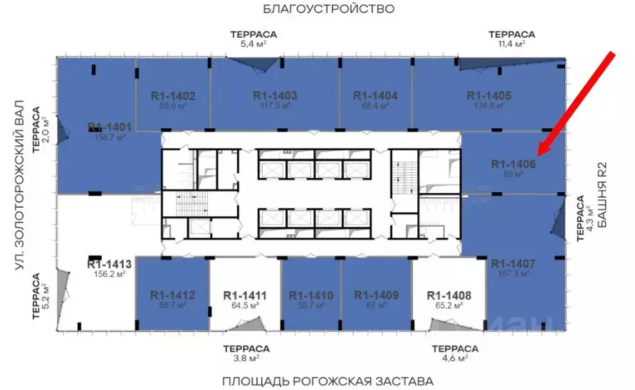 Офис в Москва проезд Невельского, 4 (85 м) - Фото 1