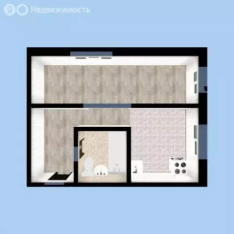 1-комнатная квартира: Омск, микрорайон Городок Нефтяников, улица ... - Фото 1