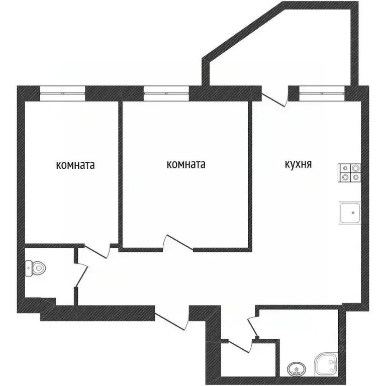 2-к кв. Ленинградская область, Кириши Молодежный бул., 4 (60.3 м) - Фото 2