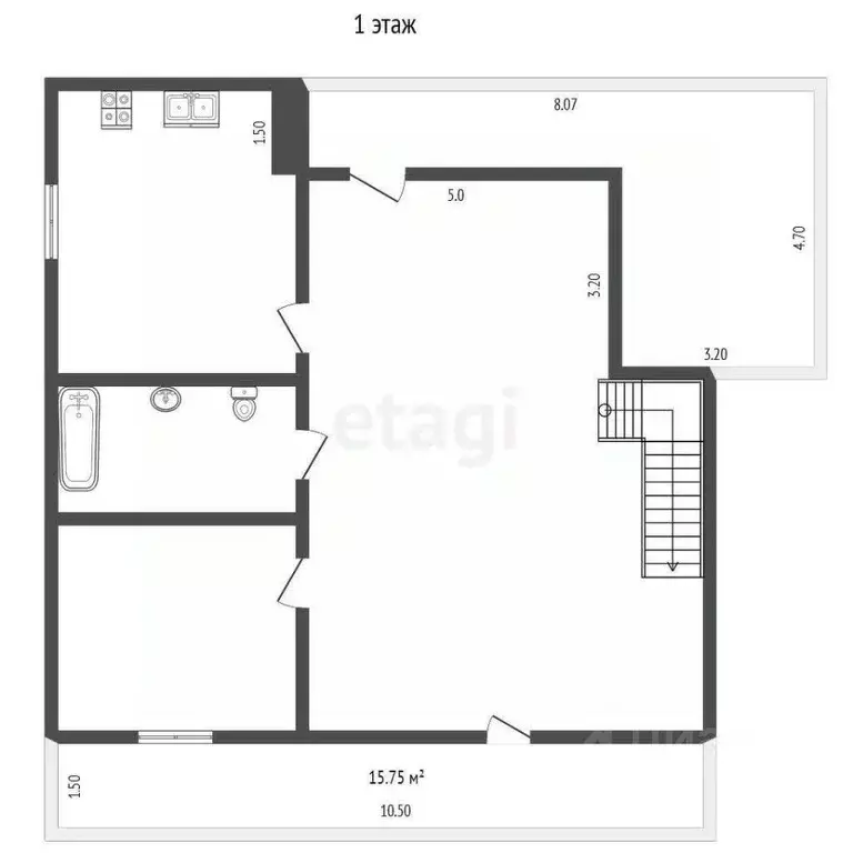 Дом в Костромская область, Костромской район, Чернопенское с/пос, с. ... - Фото 1