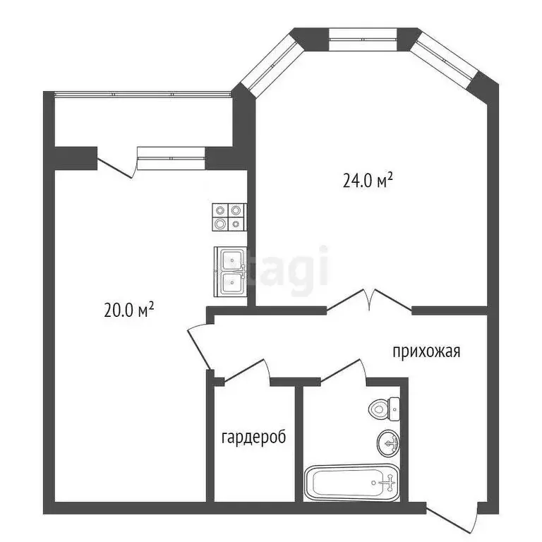 1-комнатная квартира: Муром, улица Лакина, 64 (59.2 м) - Фото 0
