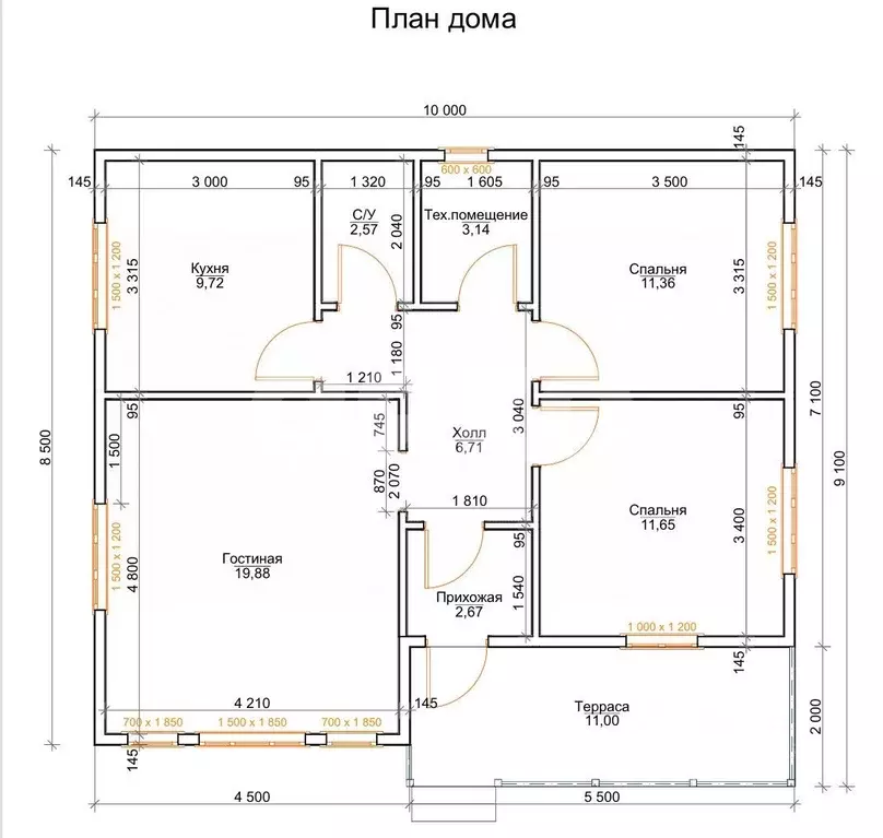 Дом в Москва д. Новогромово, Хуторок СНТ, 5 (79 м) - Фото 2