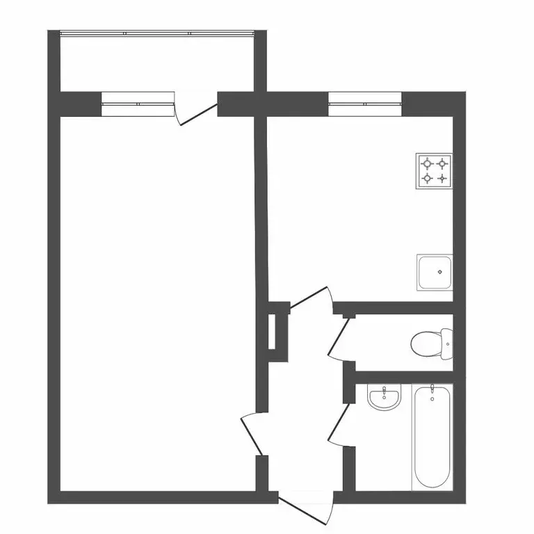 1-комнатная квартира: Ишим, улица Ленина, 6 (27.6 м) - Фото 1