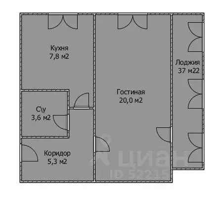 1-к кв. Башкортостан, Стерлитамак ул. Артема, 47 (36.7 м) - Фото 1