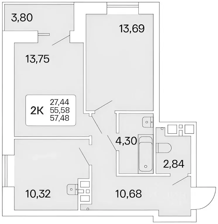 2-к кв. Новосибирская область, Новосибирск ул. Немировича-Данченко, ... - Фото 2