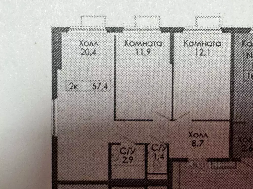 2-к кв. Москва Большая Академическая 85 жилой комплекс, к3.5 (56.1 м) - Фото 2